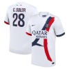 Original Fußballtrikot Paris Saint-Germain Carlos Soler 28 Auswärtstrikot 2024-25 Für Herren